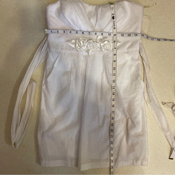 Ruby Rox white strapless dress size 7 NWT. - Picture 7 of 7